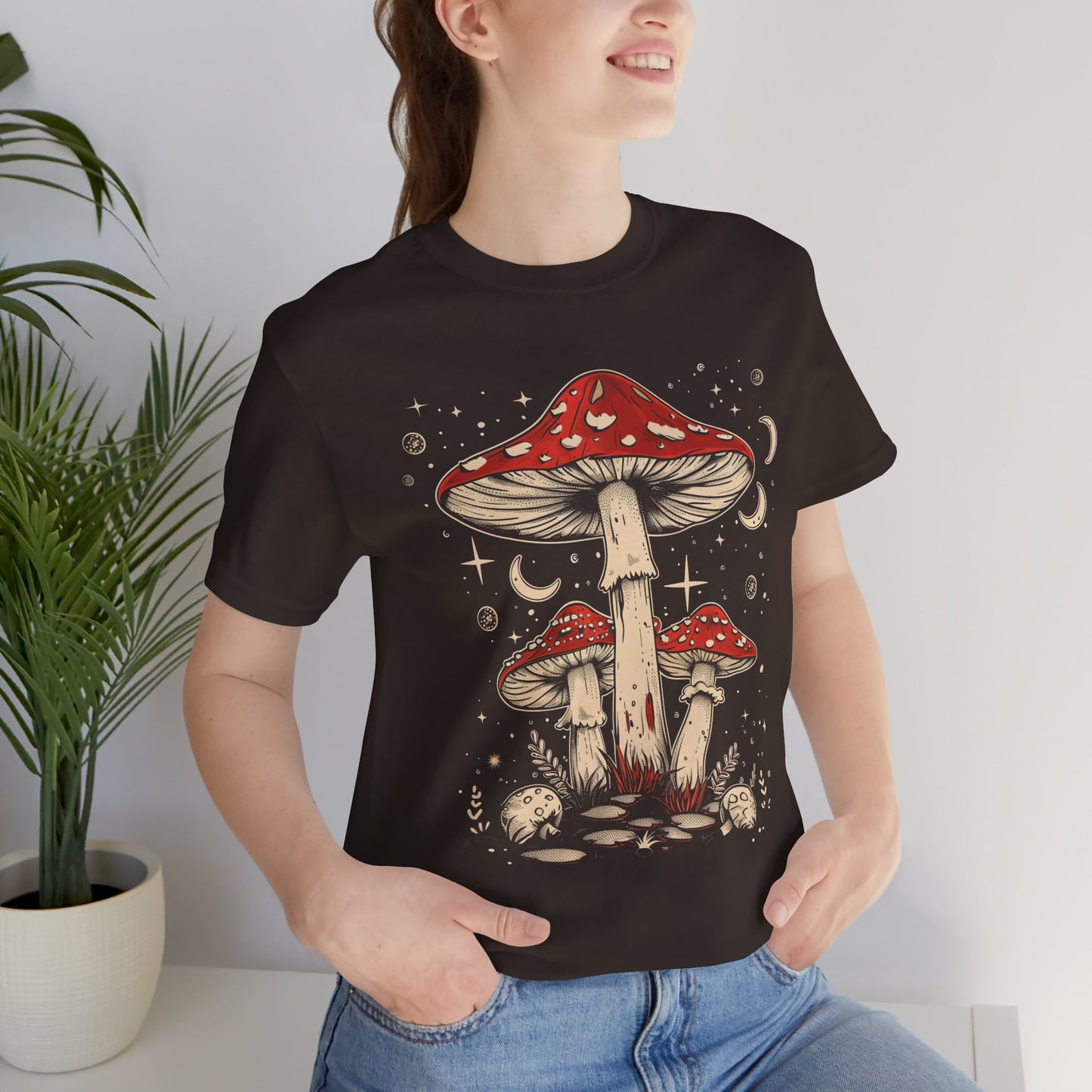 Boho Retro Hippie Mushroom T-Shirt