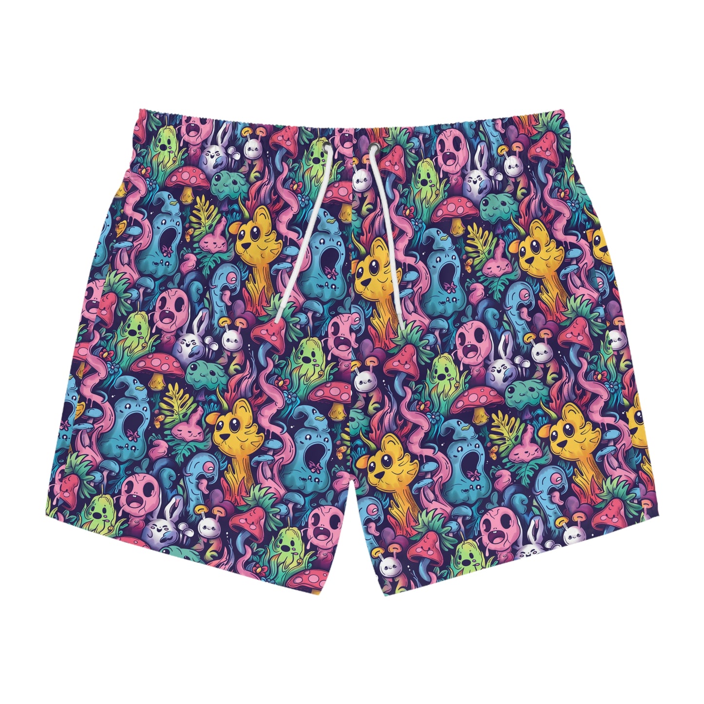 Trippy Kawaii Animal Swim Trunks