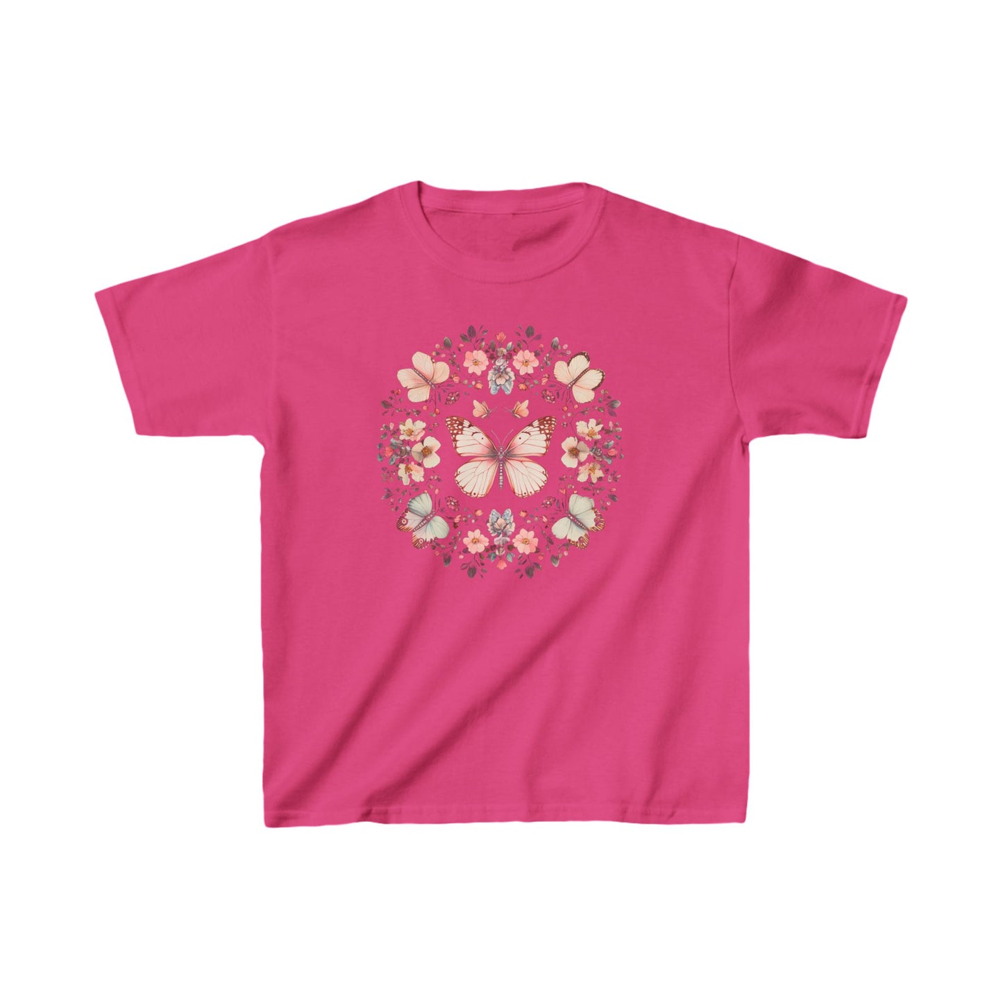 Boho Monarch Butterfly Kids Heavy Cotton™ Tee