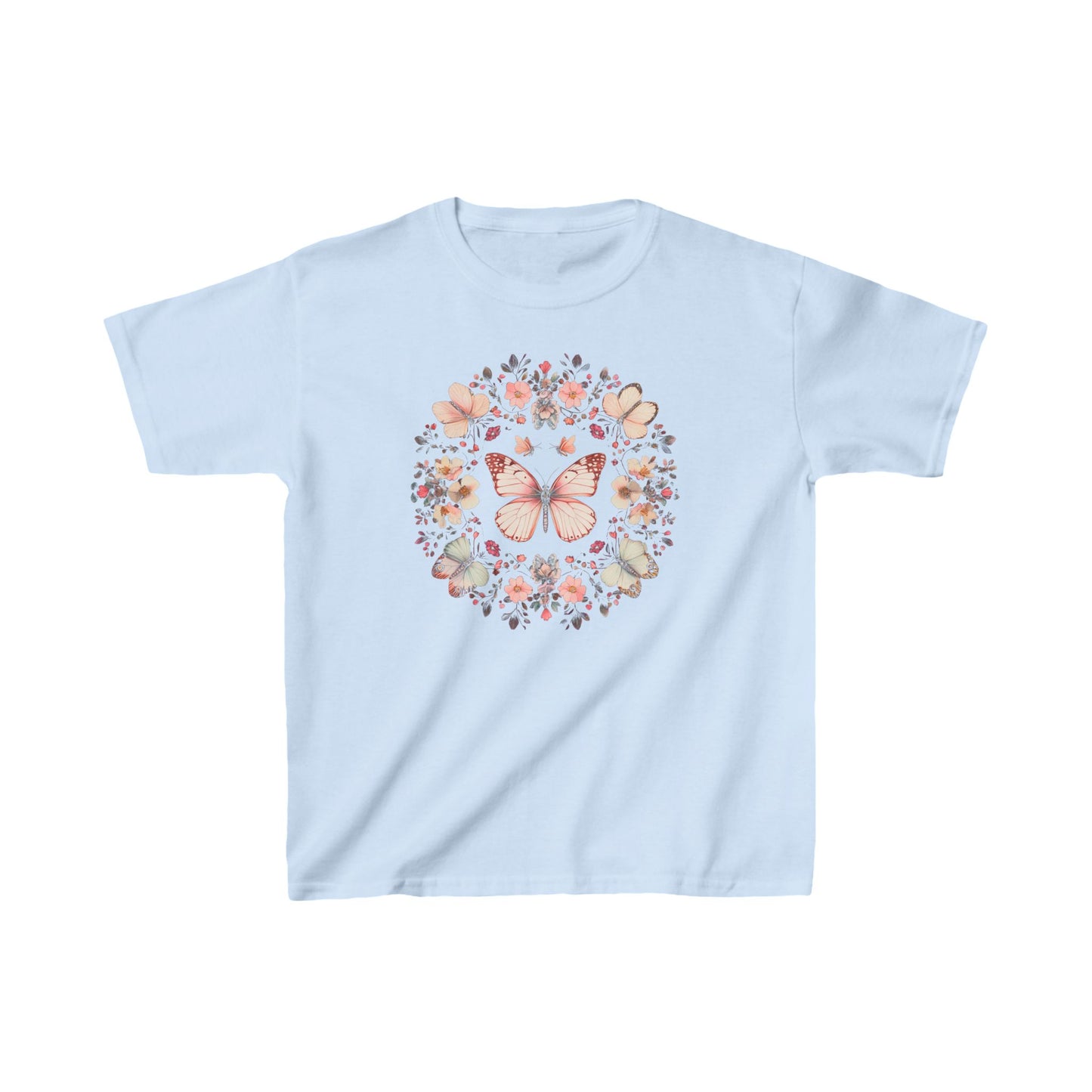 Boho Monarch Butterfly Kids Heavy Cotton™ Tee