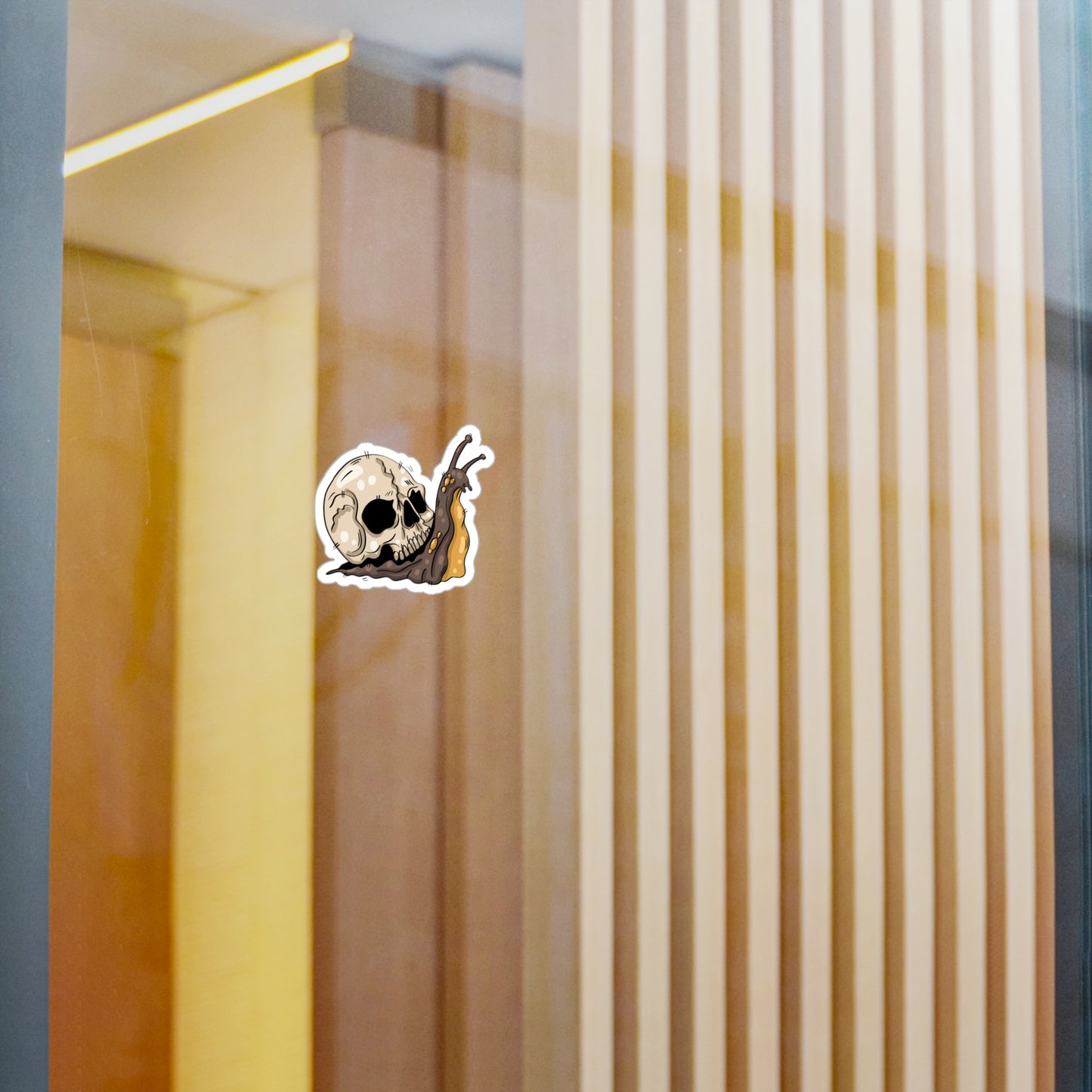 Skull Snail Shell Sticker