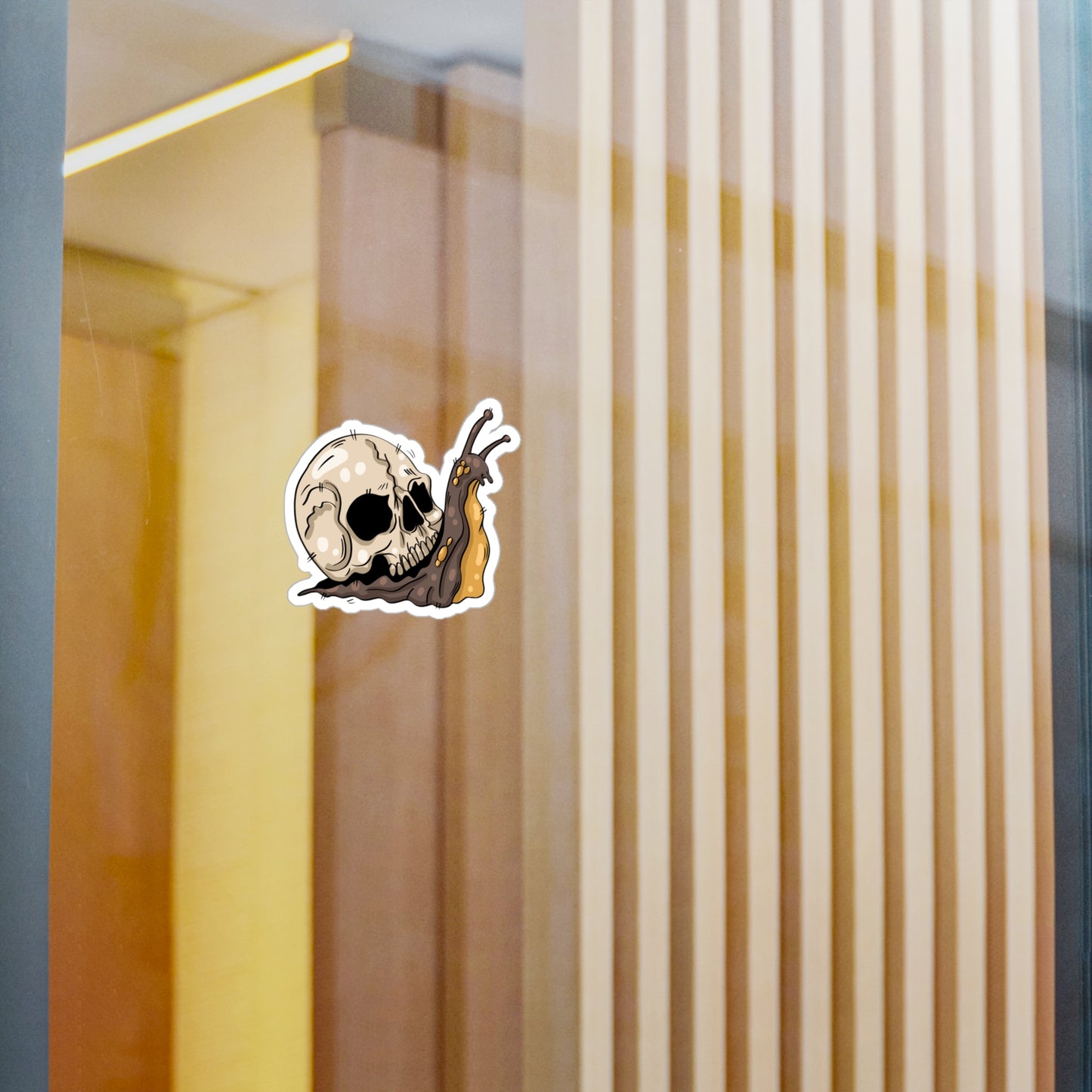 Skull Snail Shell Sticker