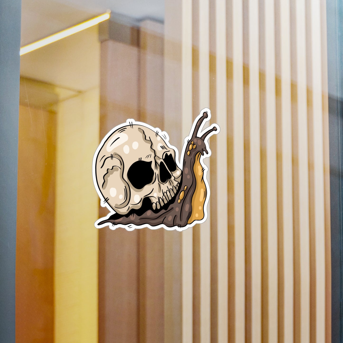 Skull Snail Shell Sticker