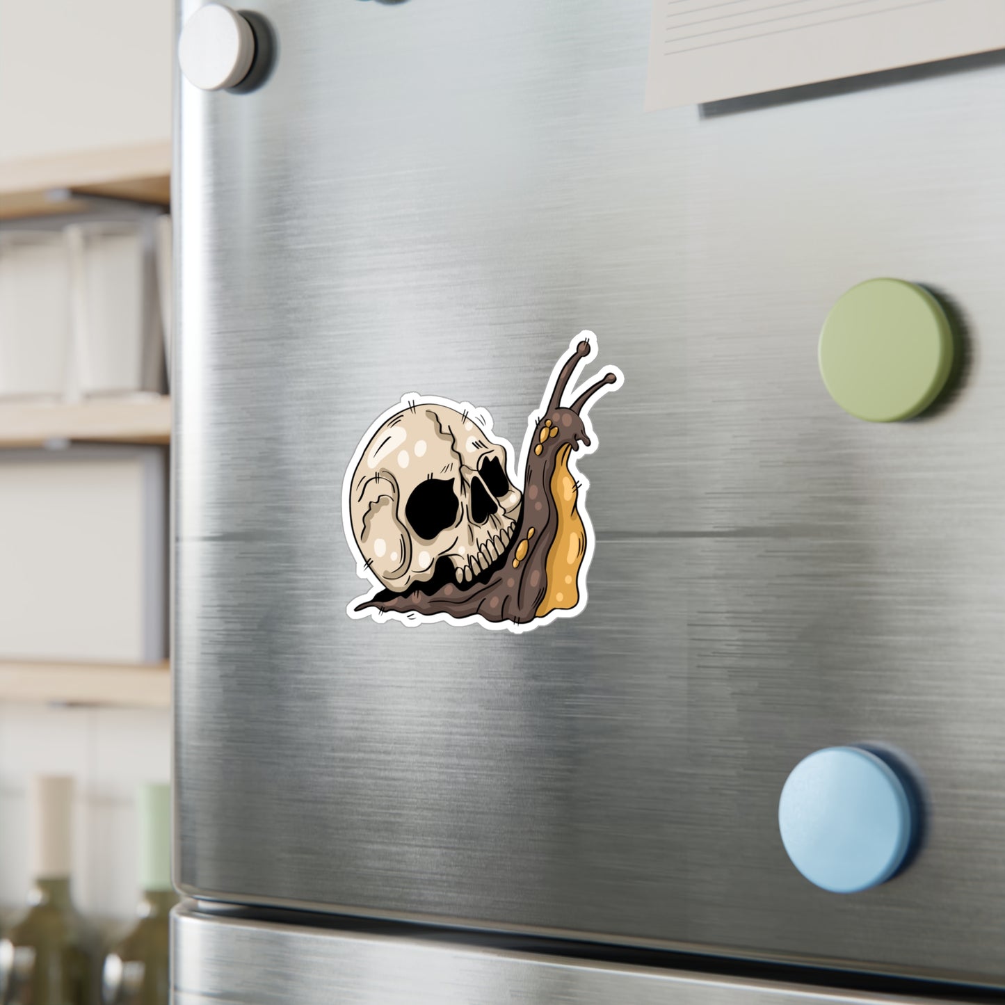 Skull Snail Shell Sticker