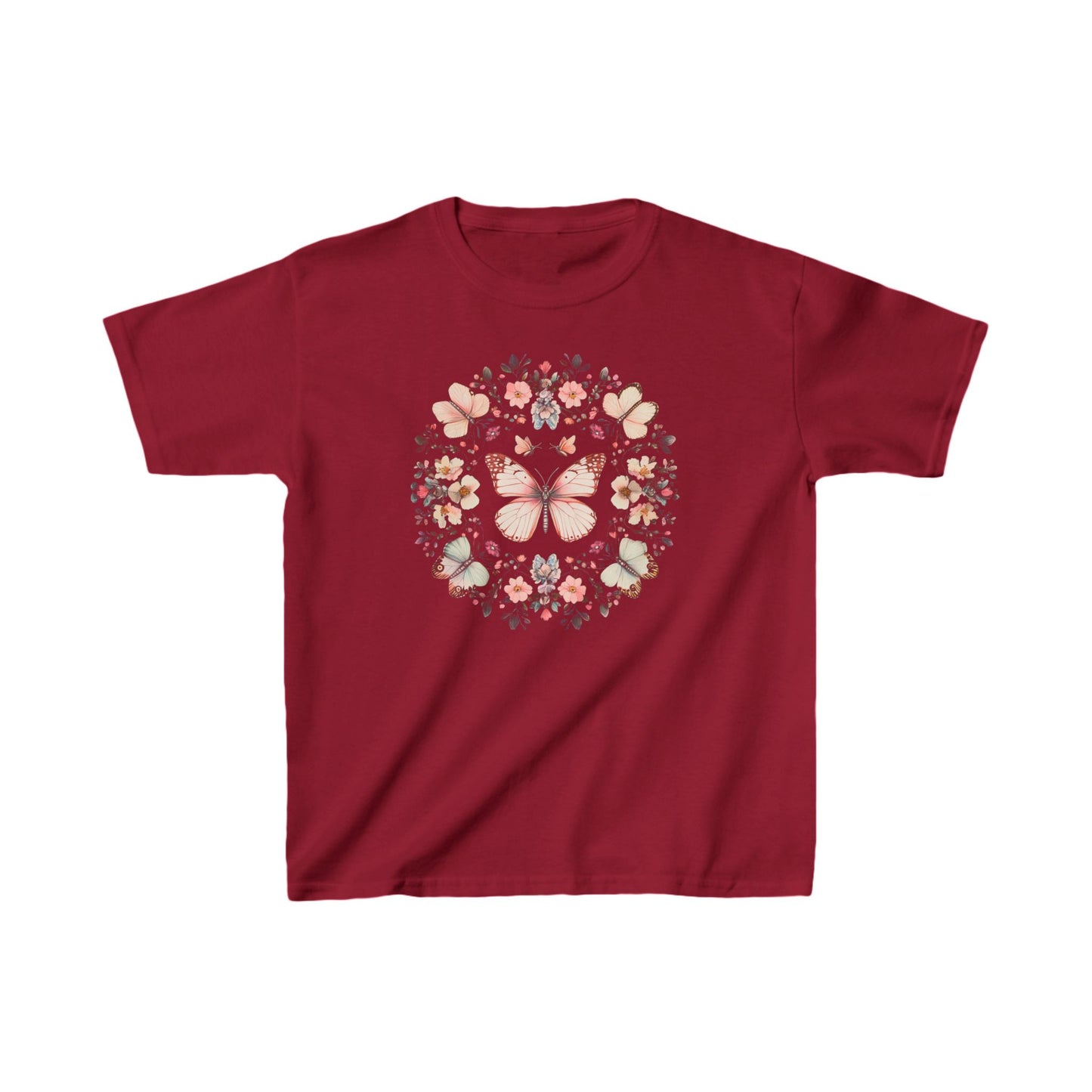 Boho Monarch Butterfly Kids Heavy Cotton™ Tee