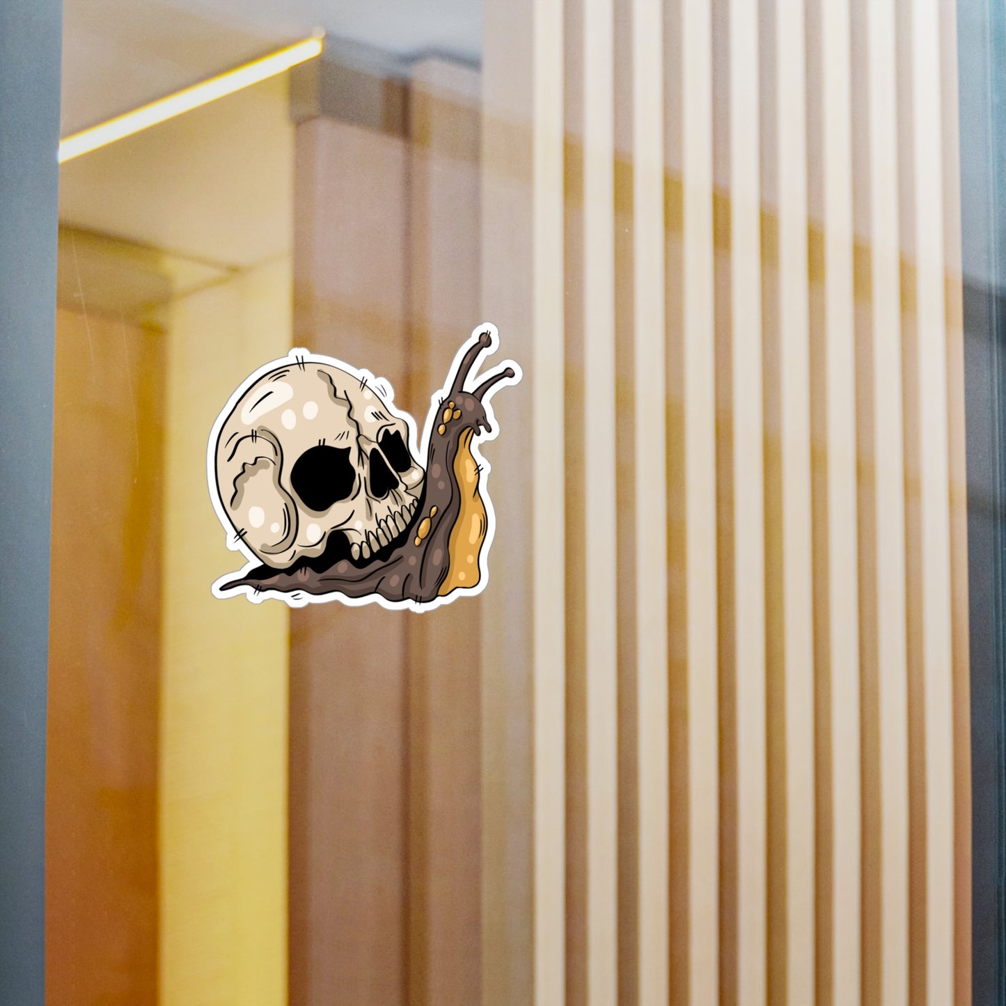 Skull Snail Shell Sticker