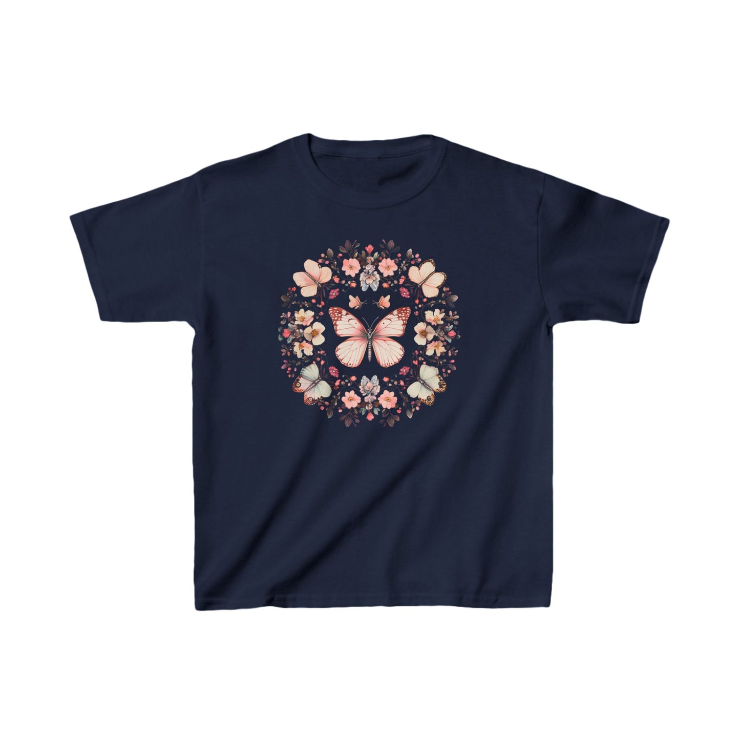 Boho Monarch Butterfly Kids Heavy Cotton™ Tee