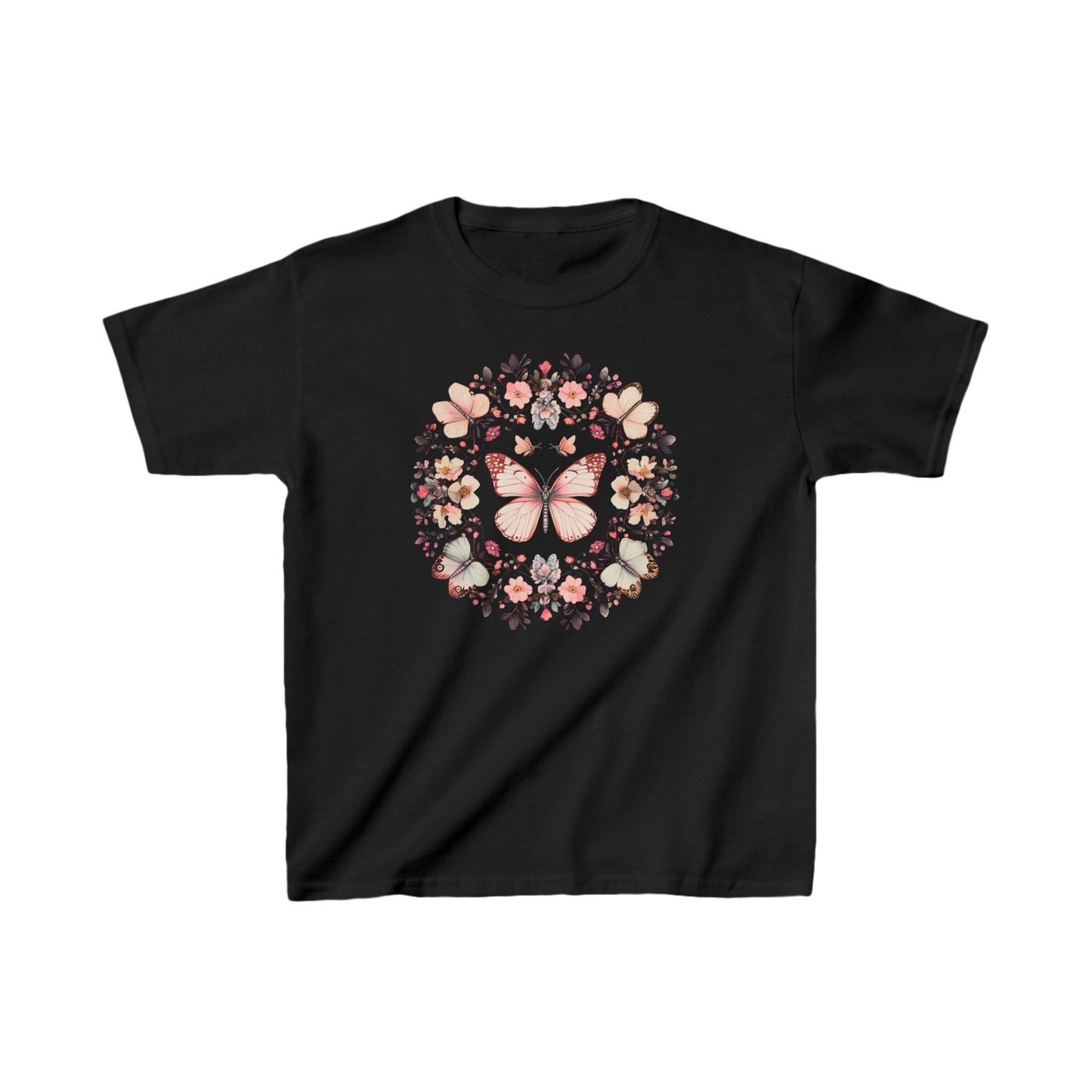 Boho Monarch Butterfly Kids Heavy Cotton™ Tee