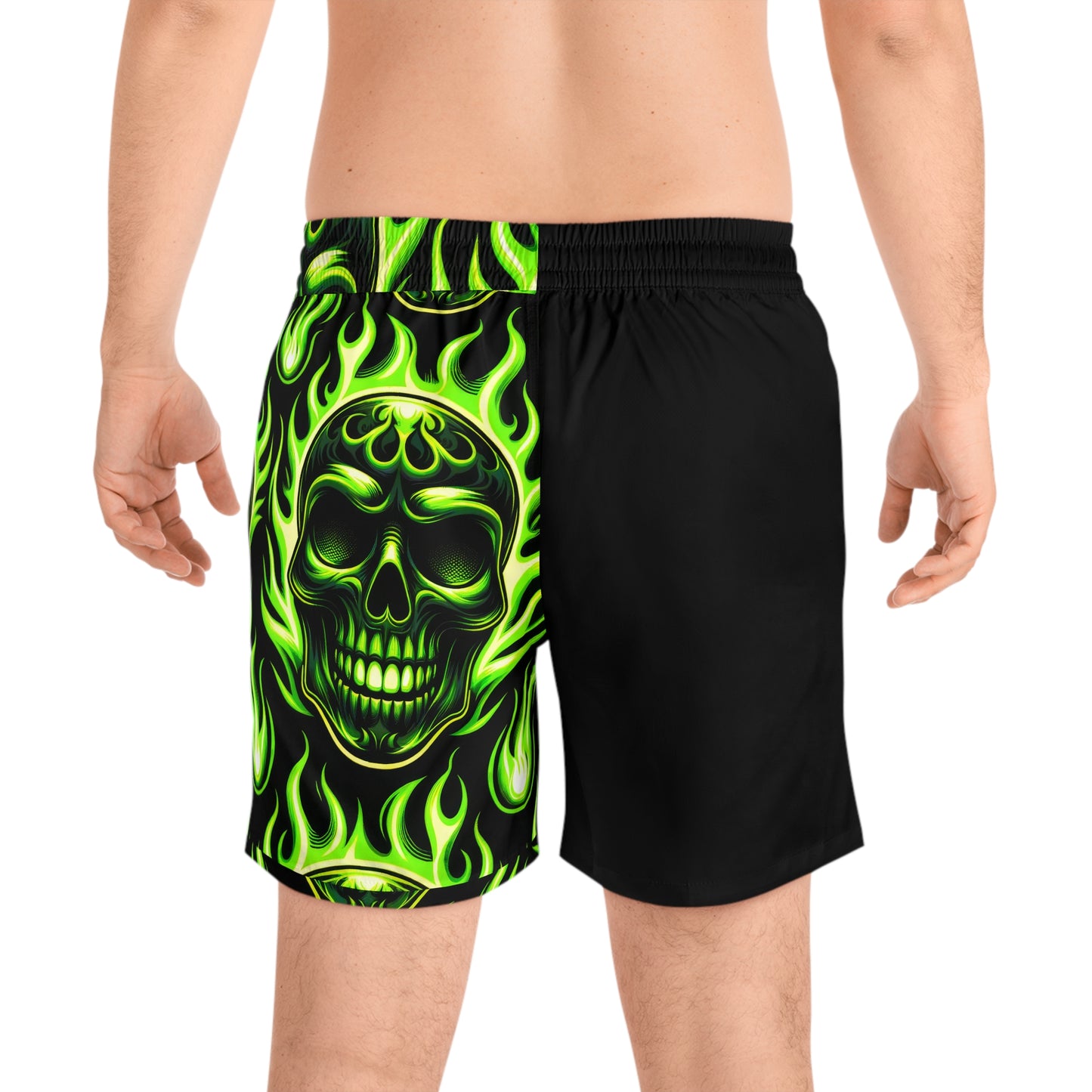 Inferno Skull Mid-Length Swim Trunks