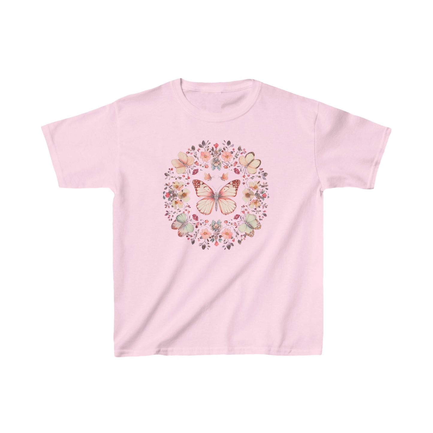 Boho Monarch Butterfly Kids Heavy Cotton™ Tee