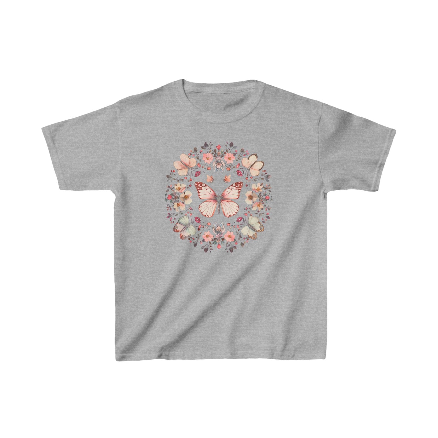 Boho Monarch Butterfly Kids Heavy Cotton™ Tee