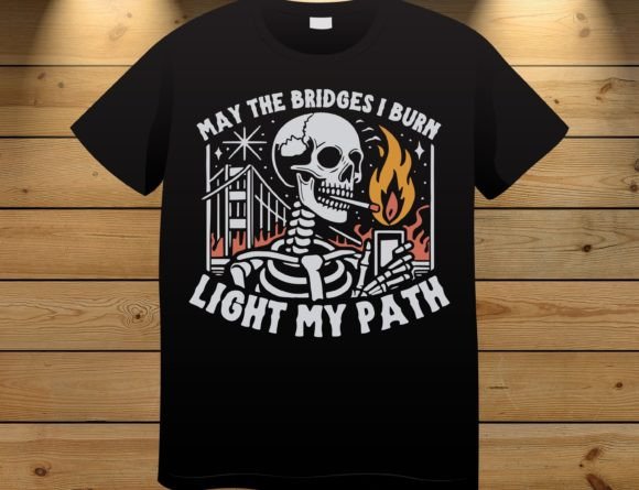 Burned Bridges Skeleton T-Shirt