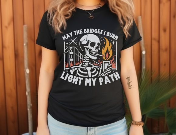 Burned Bridges Skeleton T-Shirt