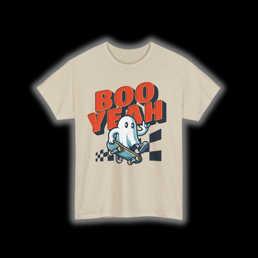 Boo Yeah Ghost Skateboard T-Shirt