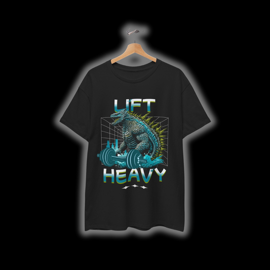 Lift Heavy Godzilla T-Shirt