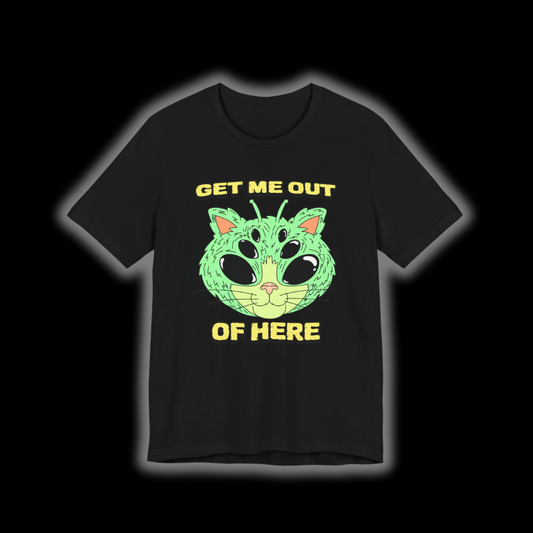 Get Me Out Of Here Alien Cat T-Shirt