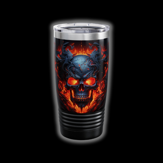 Metal Skull Ringneck Tumbler, 20oz