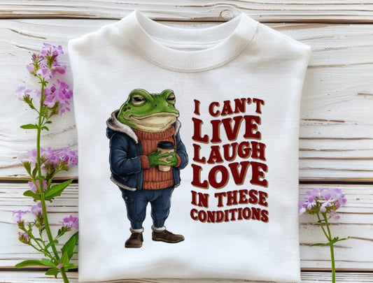 Live Laugh Love Toad T-Shirt