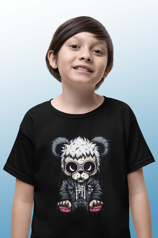 Emo Teddy Kids T-Shirt