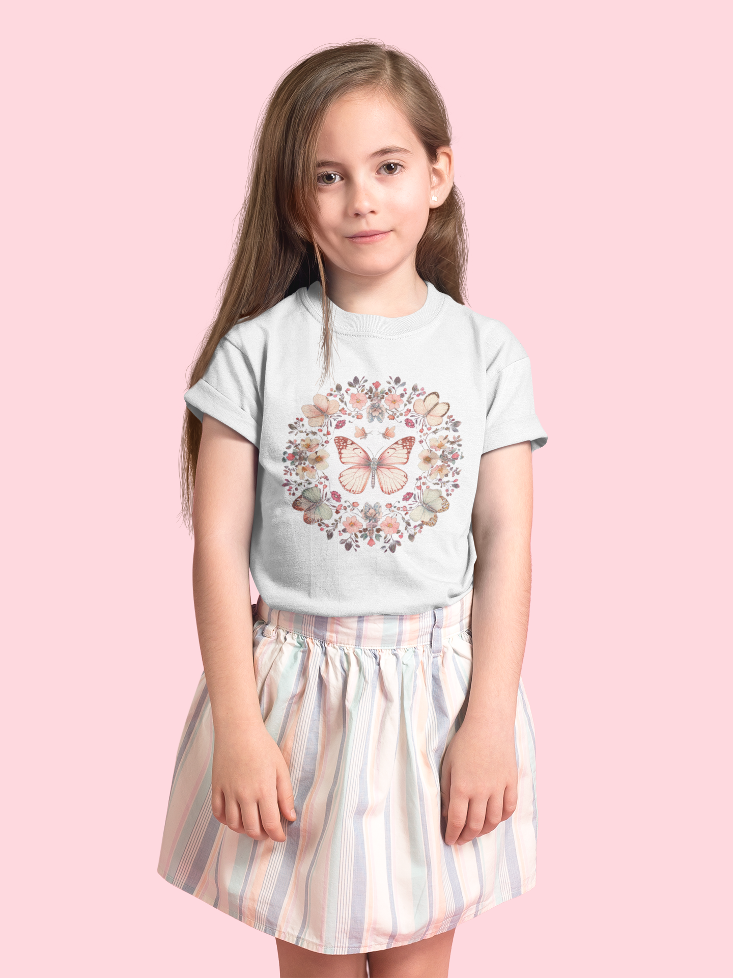 Boho Monarch Butterfly Kids Heavy Cotton™ Tee